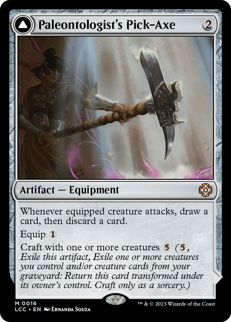 Paleontologist's Pick-Axe [The Lost Caverns of Ixalan Commander] [Foil]