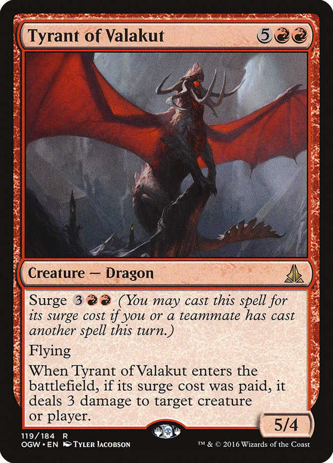Tyrant of Valakut [Oath of the Gatewatch] [Foil]