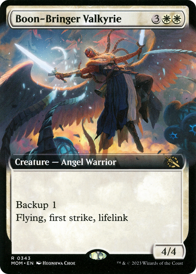 Boon-Bringer Valkyrie (Extended Art) [March of the Machine] [Foil]