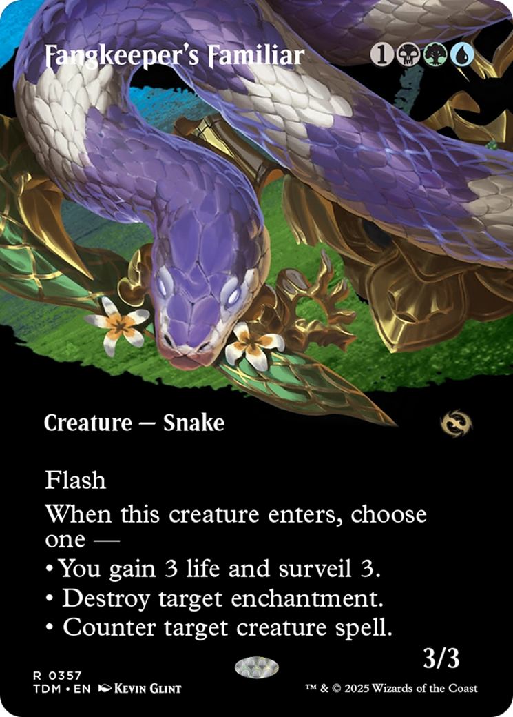 Fangkeeper's Familiar (Borderless) [Tarkir: Dragonstorm] [Foil]
