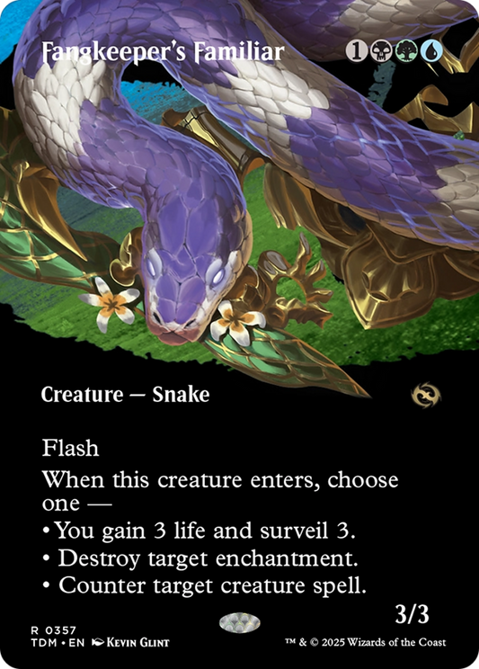 Fangkeeper's Familiar (Borderless) [Tarkir: Dragonstorm] [Foil]