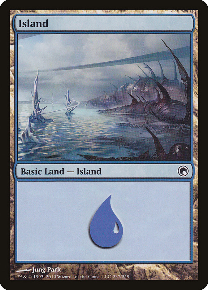 Island (237) [Scars of Mirrodin] [Foil]