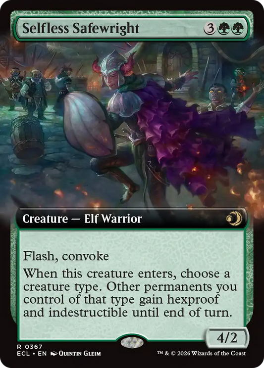 Selfless Safewright (Extended Art) [Lorwyn Eclipsed] [Foil]