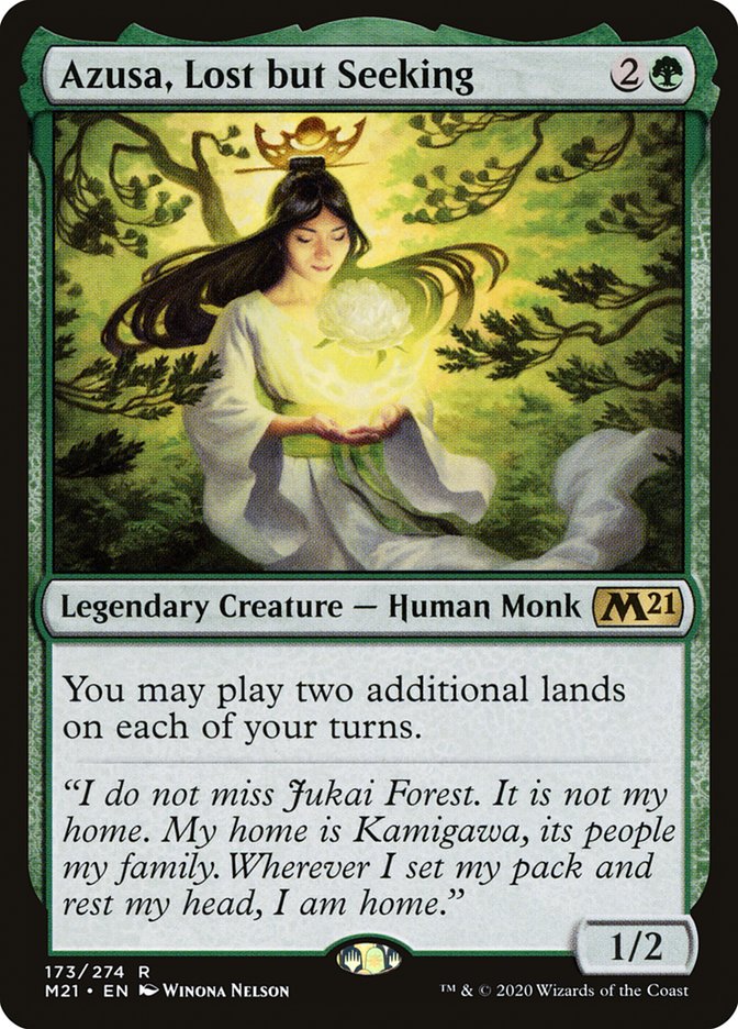 Azusa, Lost but Seeking [Core Set 2021] [Foil]