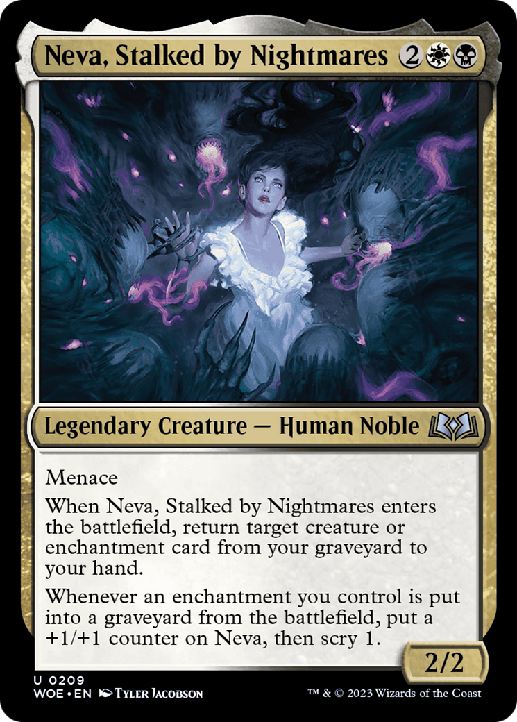 Neva, Stalked by Nightmares [Wilds of Eldraine] [Foil]