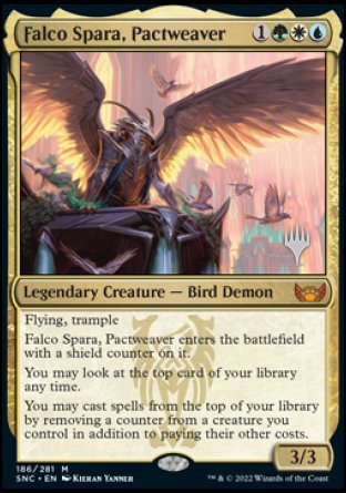 Falco Spara, Pactweaver (Promo Pack) [Streets of New Capenna Promos] [Foil]