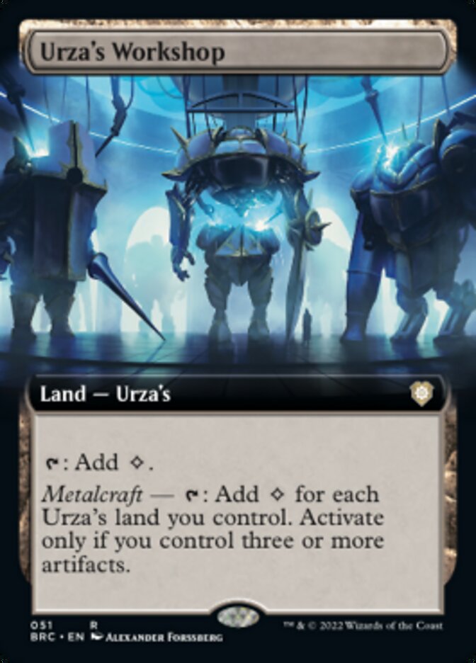 Urza's Workshop (Extended Art) [The Brothers' War Commander] [Foil]