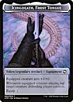 Spider // Icingdeath, Frost Tongue Double-Sided Token [Dungeons & Dragons: Adventures in the Forgotten Realms Tokens] [Foil]