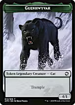Treasure // Guenhwyvar Double-Sided Token [Dungeons & Dragons: Adventures in the Forgotten Realms Tokens]