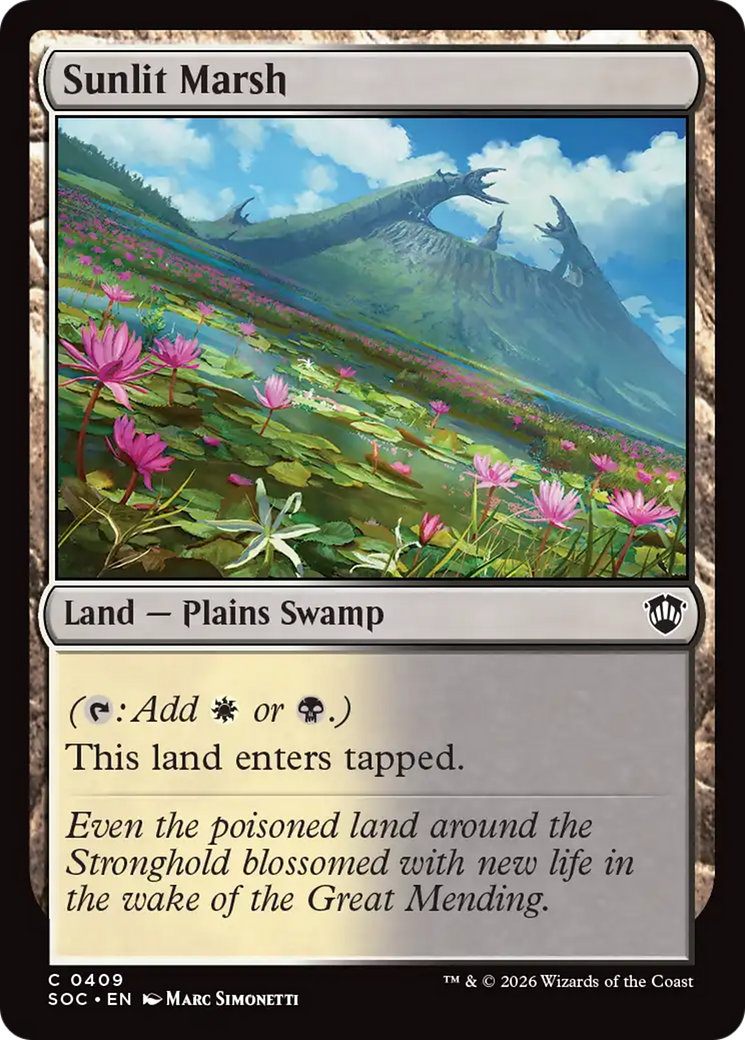 Sunlit Marsh [Secrets of Strixhaven Commander] [Foil]
