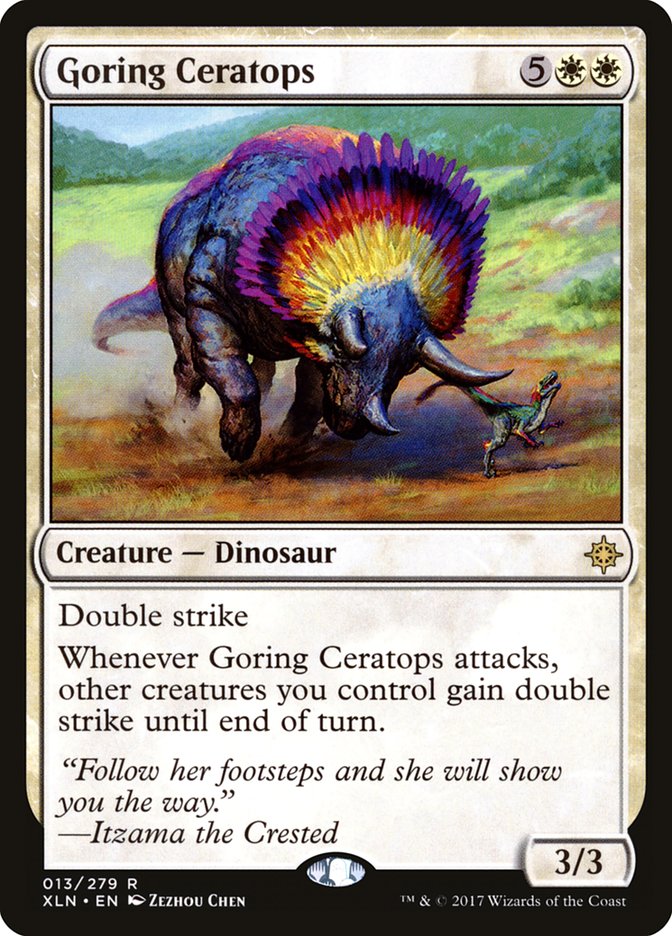 Goring Ceratops [Ixalan] [Foil]