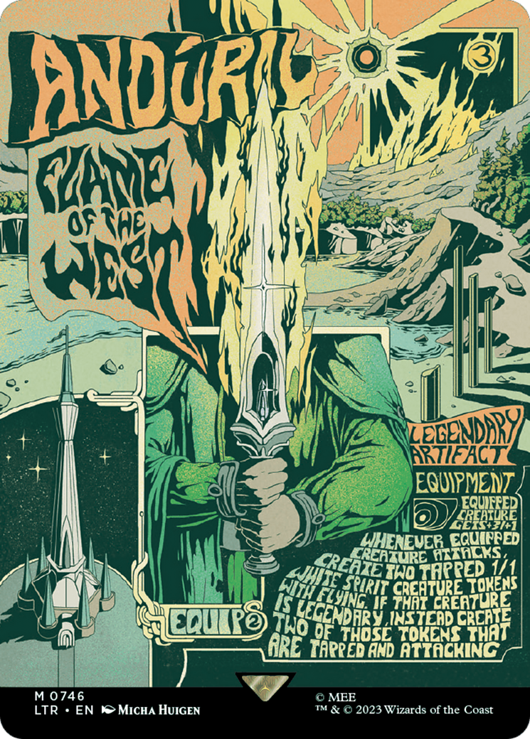 Anduril, Flame of the West (Borderless Poster) [The Lord of the Rings: Tales of Middle-Earth] [Foil]
