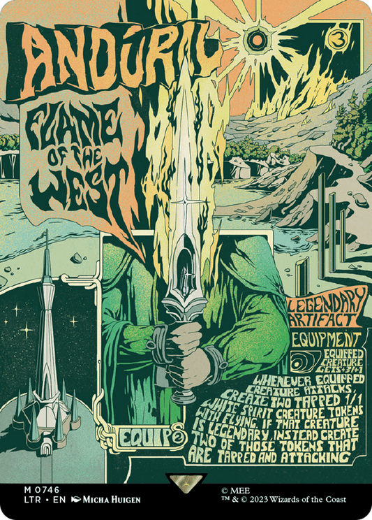 Anduril, Flame of the West (Borderless Poster) [The Lord of the Rings: Tales of Middle-Earth] [Foil]