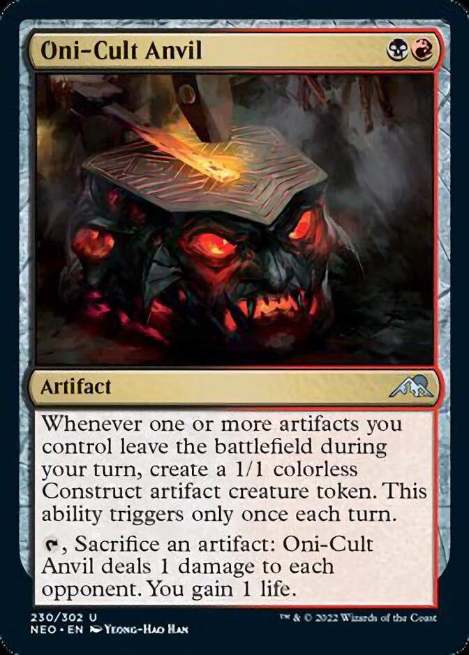 Oni-Cult Anvil [Kamigawa: Neon Dynasty] [Foil]