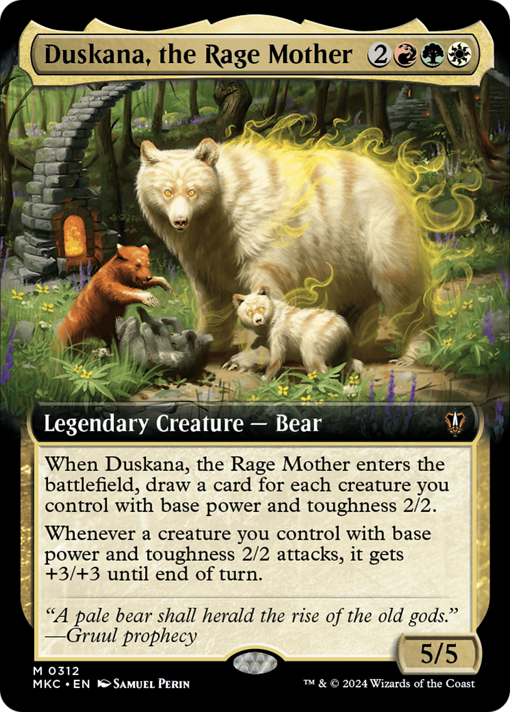 Duskana, the Rage Mother (Extended Art) [Murders at Karlov Manor Commander] [Foil]