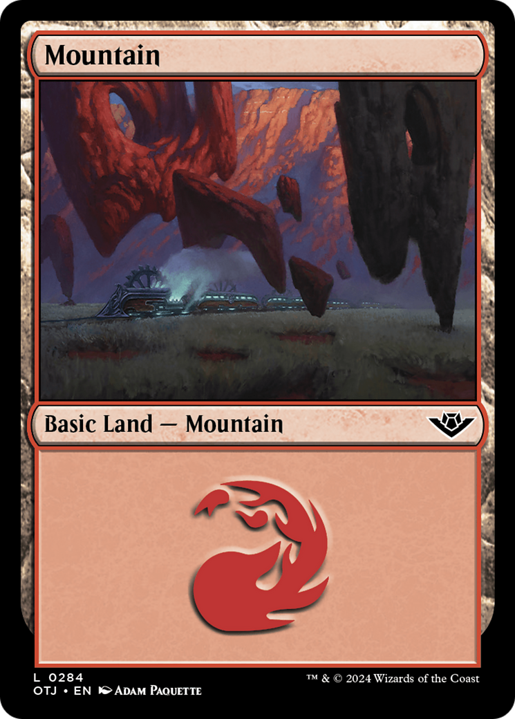 Mountain (0284) [Outlaws of Thunder Junction] [Foil]