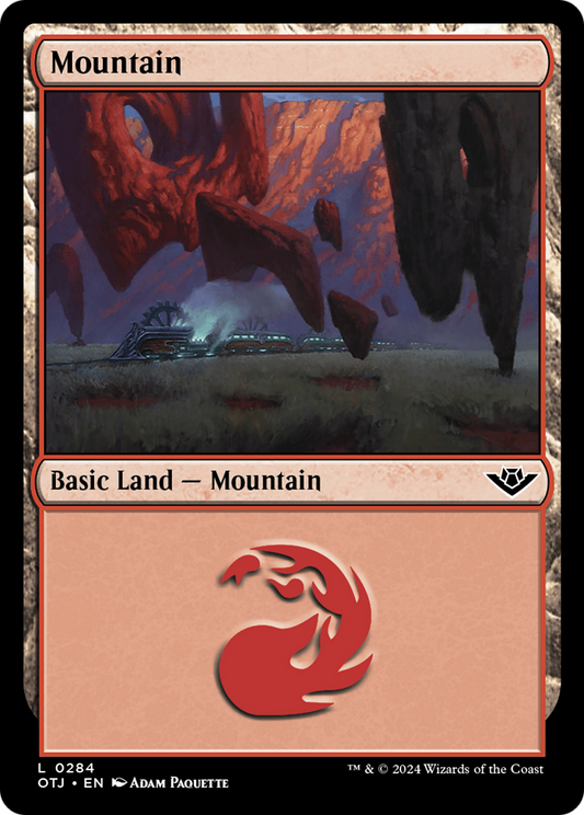 Mountain (0284) [Outlaws of Thunder Junction] [Foil]