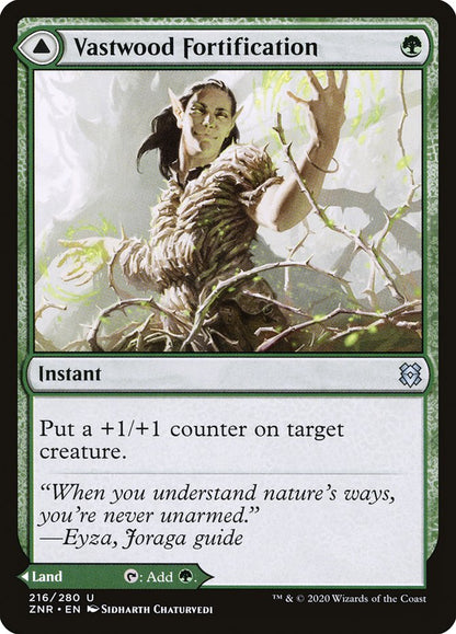 Vastwood Fortification // Vastwood Thicket [Zendikar Rising] [Foil]