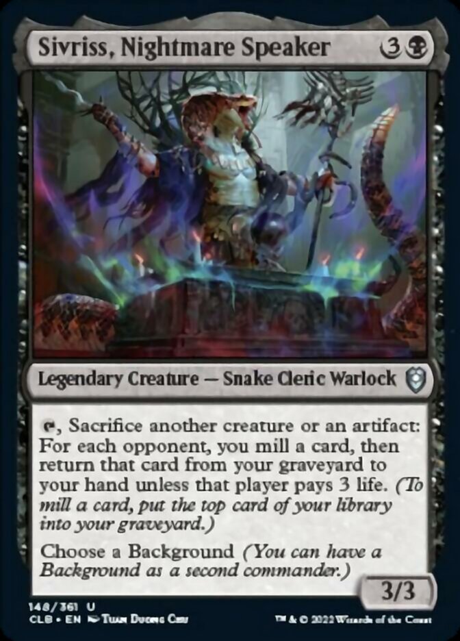 Sivriss, Nightmare Speaker [Commander Legends: Battle for Baldur's Gate] [Foil]