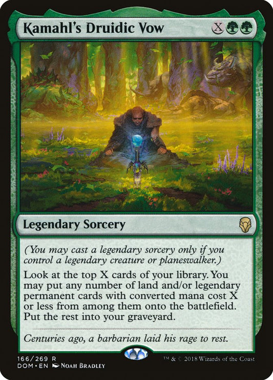 Kamahl's Druidic Vow [Dominaria] [Foil]