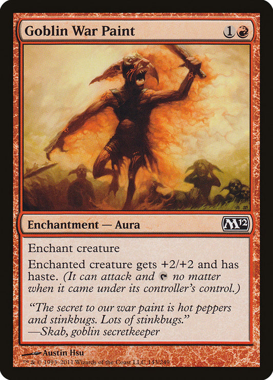 Goblin War Paint [Core Set 2012] [Foil]