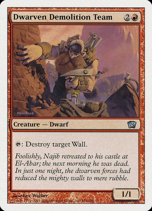 Dwarven Demolition Team [Eighth Edition] [Foil]