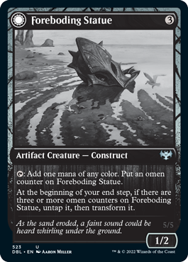 Foreboding Statue // Forsaken Thresher [Innistrad: Double Feature] [Foil]