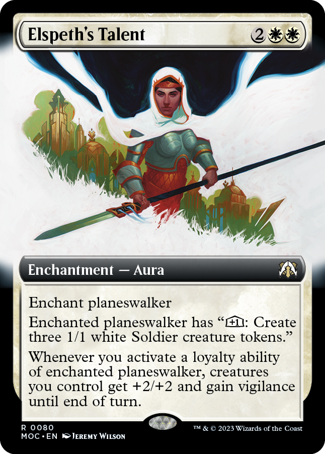 Elspeth's Talent (Extended Art) [March of the Machine Commander] [Foil]