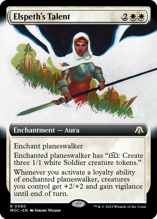 Elspeth's Talent (Extended Art) [March of the Machine Commander] [Foil]