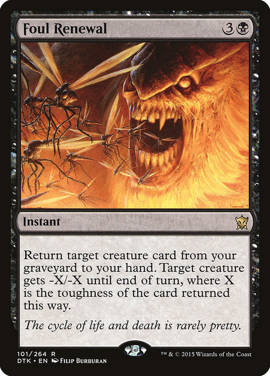 Foul Renewal [Dragons of Tarkir] [Foil]