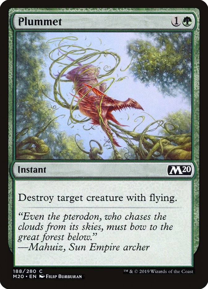 Plummet [Core Set 2020] [Foil]