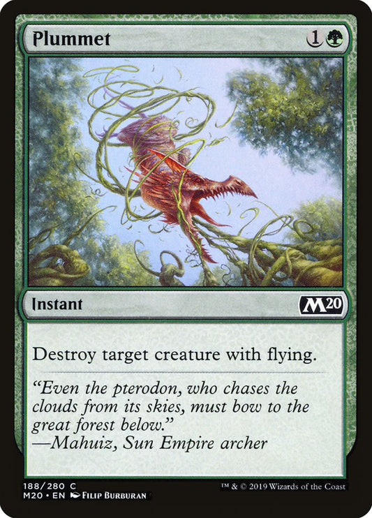 Plummet [Core Set 2020] [Foil]