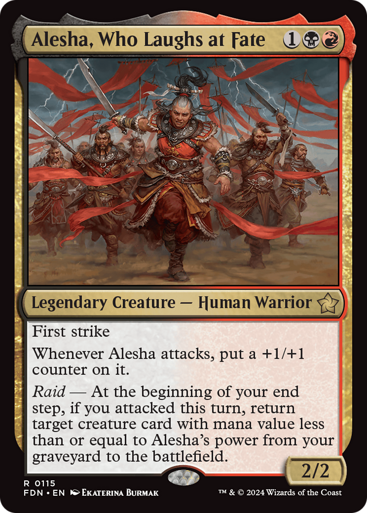 Alesha, Who Laughs at Fate [Foundations] [Foil]