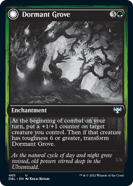Dormant Grove // Gnarled Grovestrider [Innistrad: Double Feature] [Foil]