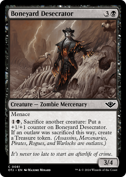 Boneyard Desecrator [Outlaws of Thunder Junction] [Foil]