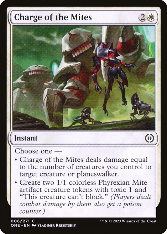 Charge of the Mites [Phyrexia: All Will Be One] [Foil]