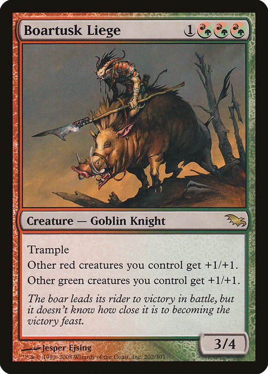 Boartusk Liege [Shadowmoor] [Foil]