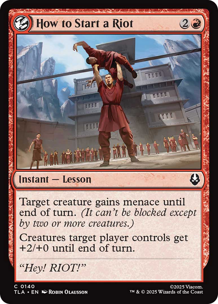 How to Start a Riot [Avatar: The Last Airbender] [Foil]