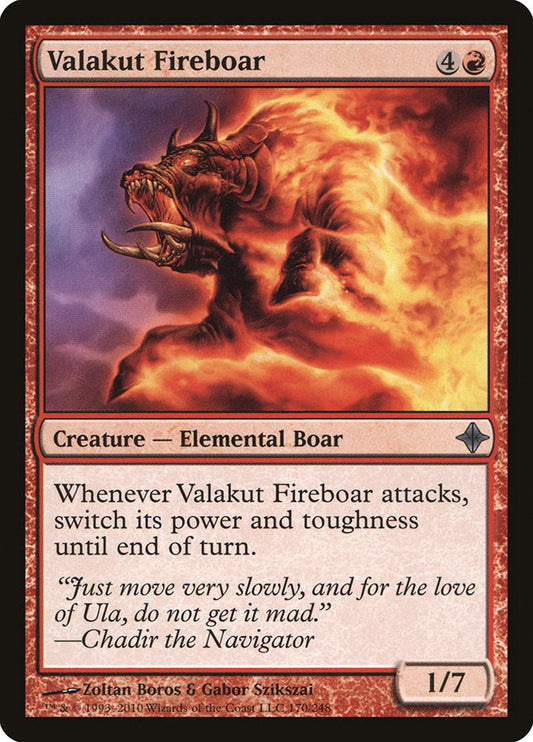 Valakut Fireboar [Rise of the Eldrazi] [Foil]
