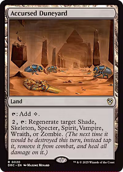 Accursed Duneyard [Aetherdrift Commander]