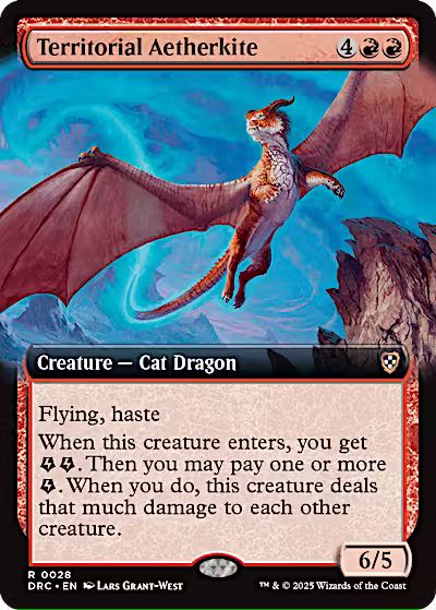 Territorial Aetherkite (Extended Art) [Aetherdrift Commander] [Foil]