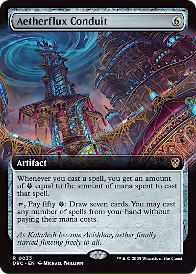Aetherflux Conduit (Extended Art) [Aetherdrift Commander] [Foil]