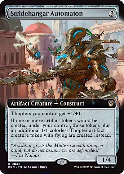 Stridehangar Automaton (Extended Art) [Aetherdrift Commander] [Foil]