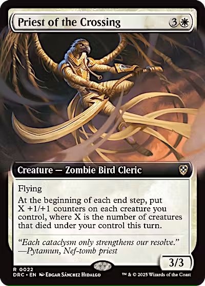 Priest of the Crossing (Extended Art) [Aetherdrift Commander] [Foil]