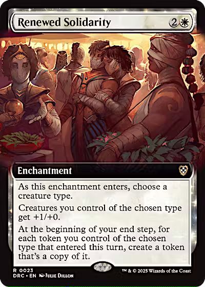 Renewed Solidarity (Extended Art) [Aetherdrift Commander] [Foil]