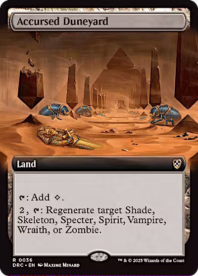 Accursed Duneyard (Extended Art) [Aetherdrift Commander] [Foil]