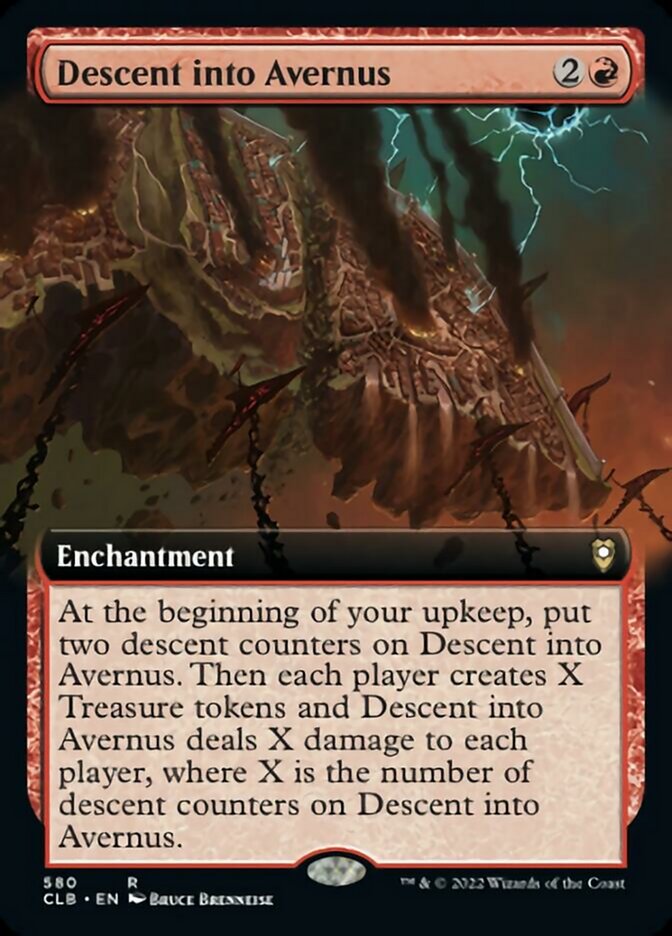 Descent into Avernus (Extended Art) [Commander Legends: Battle for Baldur's Gate] [Foil]