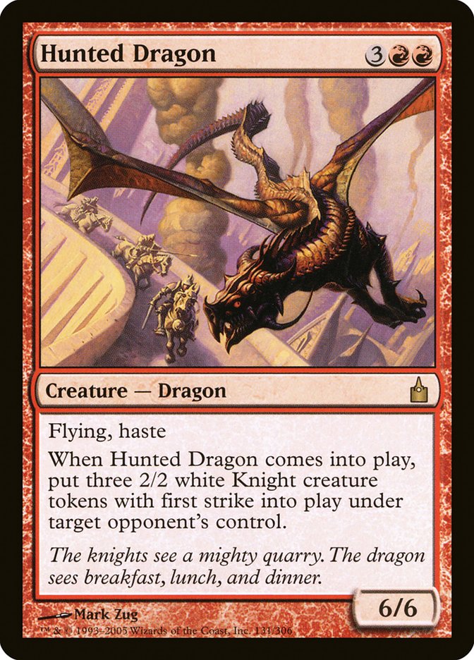 Hunted Dragon [Ravnica: City of Guilds] [Foil]