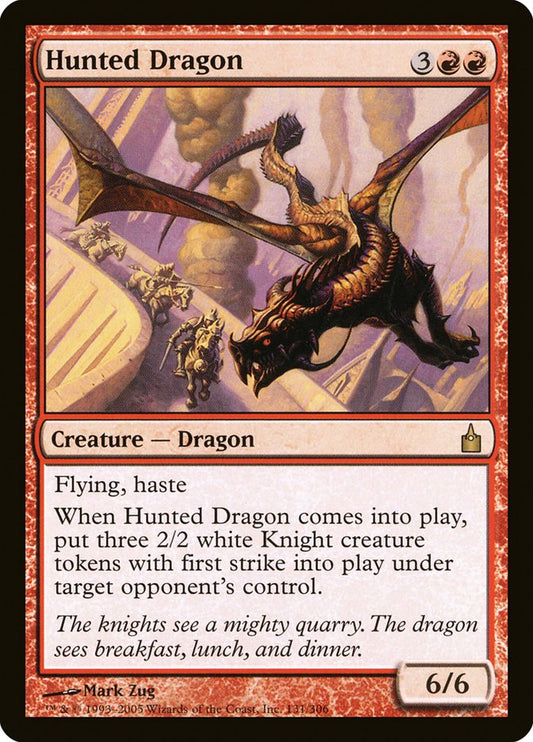 Hunted Dragon [Ravnica: City of Guilds] [Foil]