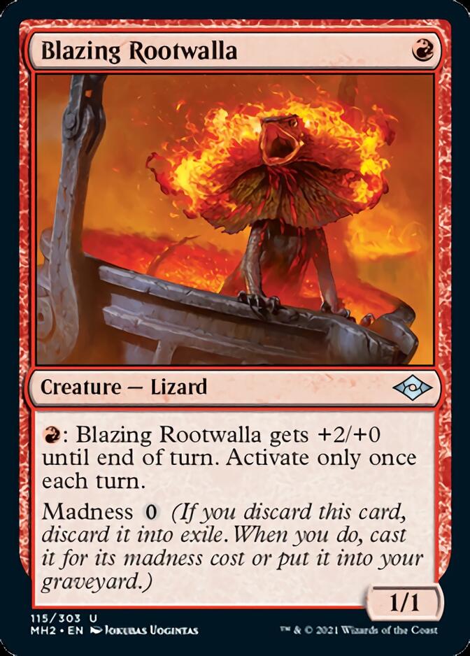 Blazing Rootwalla [Modern Horizons 2] [Foil]